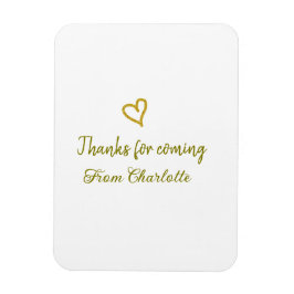 Danke für die kommende Hinzufügen Name Text-Nachri Magnet