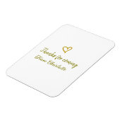 Danke für die kommende Hinzufügen Name Text-Nachri Magnet (Linke Seite)