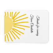 Danke für die kommende Hinzufügen Name Text-Nachri Magnet (Horizontal)