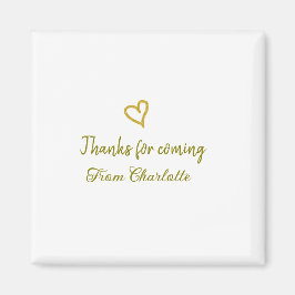 Danke für die kommende Hinzufügen Name Text-Nachri Magnet