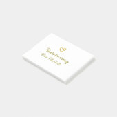 Danke für die kommende Hinzufügen Name Text-Nachri Post-it Klebezettel (angewinkelt)