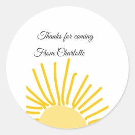 Danke für die kommende Hinzufügen Name Text-Nachri Runder Aufkleber
