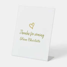 Danke für die kommende Hinzufügen Name Text-Nachri Sockelschild