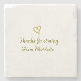 Danke für die kommende Hinzufügen Name Text-Nachri Steinuntersetzer