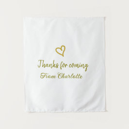 Danke für die kommende Hinzufügen Name Text-Nachri Wandteppich