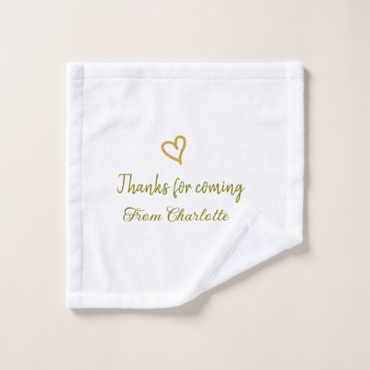 Danke für die kommende Hinzufügen Name Text-Nachri Waschlappen (Waschlappen)