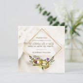 Danke für die kommende Hochzeitkarte (Stehend Vorderseite)