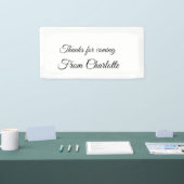 Danke für die kommende Nachricht mit Namen Banner (Messe)