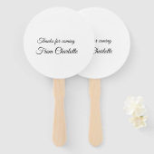 Danke für die kommende Nachricht mit Namen Fächer (Vorne und Hinten)