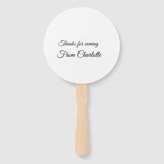 Danke für die kommende Nachricht mit Namen Fächer (Vorderseite)