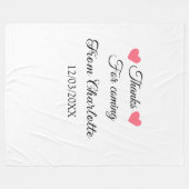 Danke für die kommende Nachricht mit Namen Fleecedecke (Vorderseite (Horizontal))