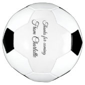 Danke für die kommende Nachricht mit Namen Fußball (Gedreht)