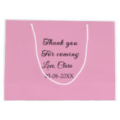 Danke für die kommende Nachricht mit Namen Große Geschenktüte (Rückseite)