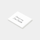 Danke für die kommende Nachricht mit Namen Post-it Klebezettel (angewinkelt)