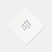 Danke für die kommende Nachricht mit Namen Serviette (Ecke)