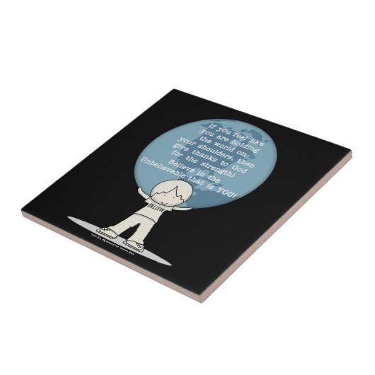 Danke für die Kraft Fliese (Seite)