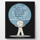 Danke für die Kraft Fotoplatte (Vorderseite)