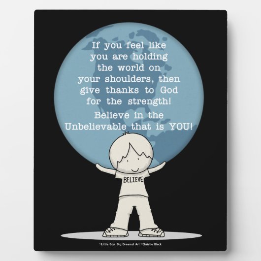 Danke für die Kraft Fotoplatte (Vorderseite)