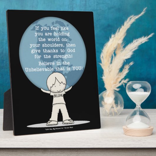 Danke für die Kraft Fotoplatte (Seite)