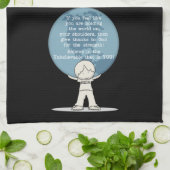 Danke für die Kraft Geschirrtuch (Gefaltet)