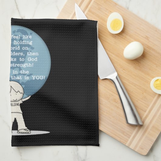 Danke für die Kraft Geschirrtuch (Viertel Falte)