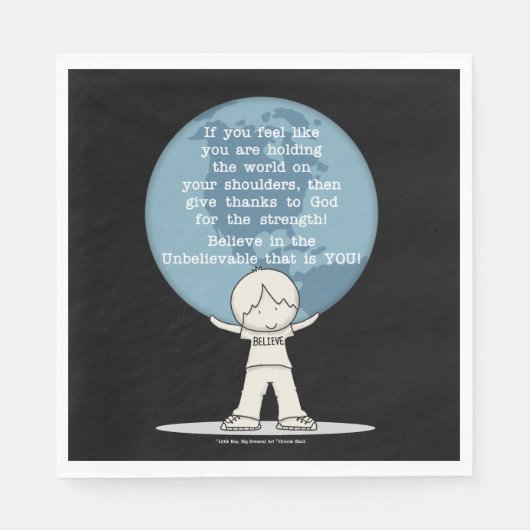 Danke für die Kraft Serviette (Vorderseite)