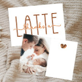 Danke für die Latte Coffee Baby Dusche