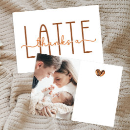 Danke für die Latte Coffee Baby Dusche