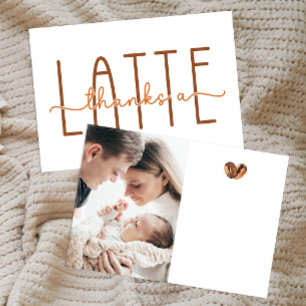 Danke für die Latte Coffee Baby Dusche
