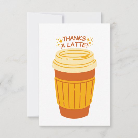 Danke für die Latte Coffee Card (Vorderseite)