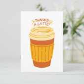 Danke für die Latte Coffee Card (Stehend Vorderseite)