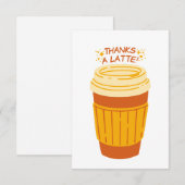 Danke für die Latte Coffee Card (Vorne/Hinten)