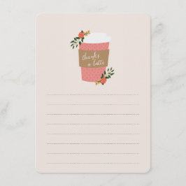 Danke für die Latte Stationery Mitteilungskarte