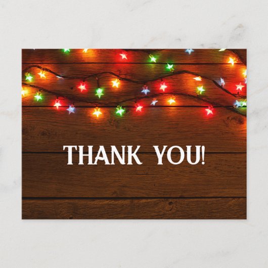 Danke für die Lichter! Postkarte (Vorderseite)