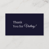 Danke für die Liebe | Monochrome moderne Geschäfte Rabattkarte (Rückseite)