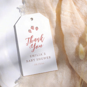 Danke für die lokal angebauten Baby-Beeren zur Bab Geschenkanhänger