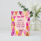 Danke für die Million Bajillion Freundschaft Postc Postkarte (Stehend Vorderseite)