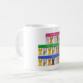 Danke für die Nachsicht der Katzen Kaffeetasse (Vorderseite Links)
