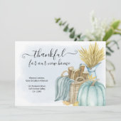 Danke für die neue Zuhause Rustic Pumpkin Moving Ankündigung (Stehend Vorderseite)