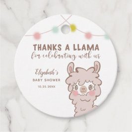 Danke für die Niedliche Babydusche von Llama Geschenkanhänger