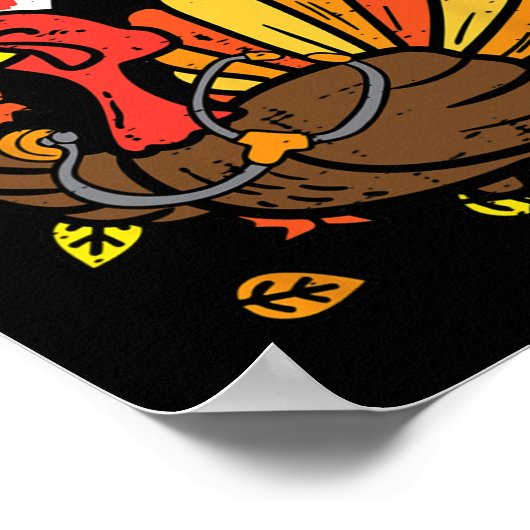 Danke für die Patienten Türkei Krankenschwester Er Poster (Ecke)