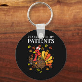 Danke für die Patienten Türkei Krankenschwester Er Schlüsselanhänger (Vorderseite)