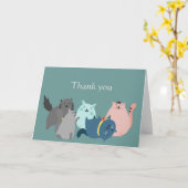 Danke für die Pflege meiner Pelzbabys Karte (Gelbe Blume)