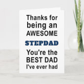 Danke für die Phantastische Stepdad Karte (Vorderseite)
