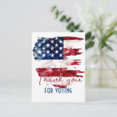 Danke für die politische Abstimmung Postkarte (Stehend Vorderseite)