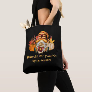Danke für die Pumpkin Gewürzsaison Gnome Tote Tasc Tasche