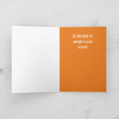 Danke für die Pumpkin Spice Season Grußkarte Karte (Innenseite)