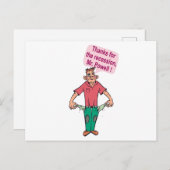 Danke für die Rezession, Herr Powell Postkarte (Vorne/Hinten)