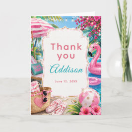 Danke für die rosa Poolparty Mädchen zum Geburtsta