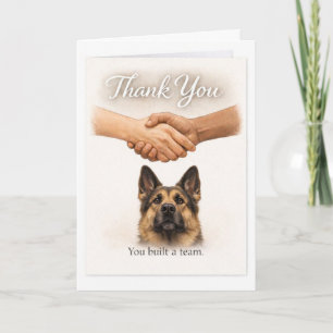 Danke für die Schaffung eines Führhund-Teams – GSD Karte